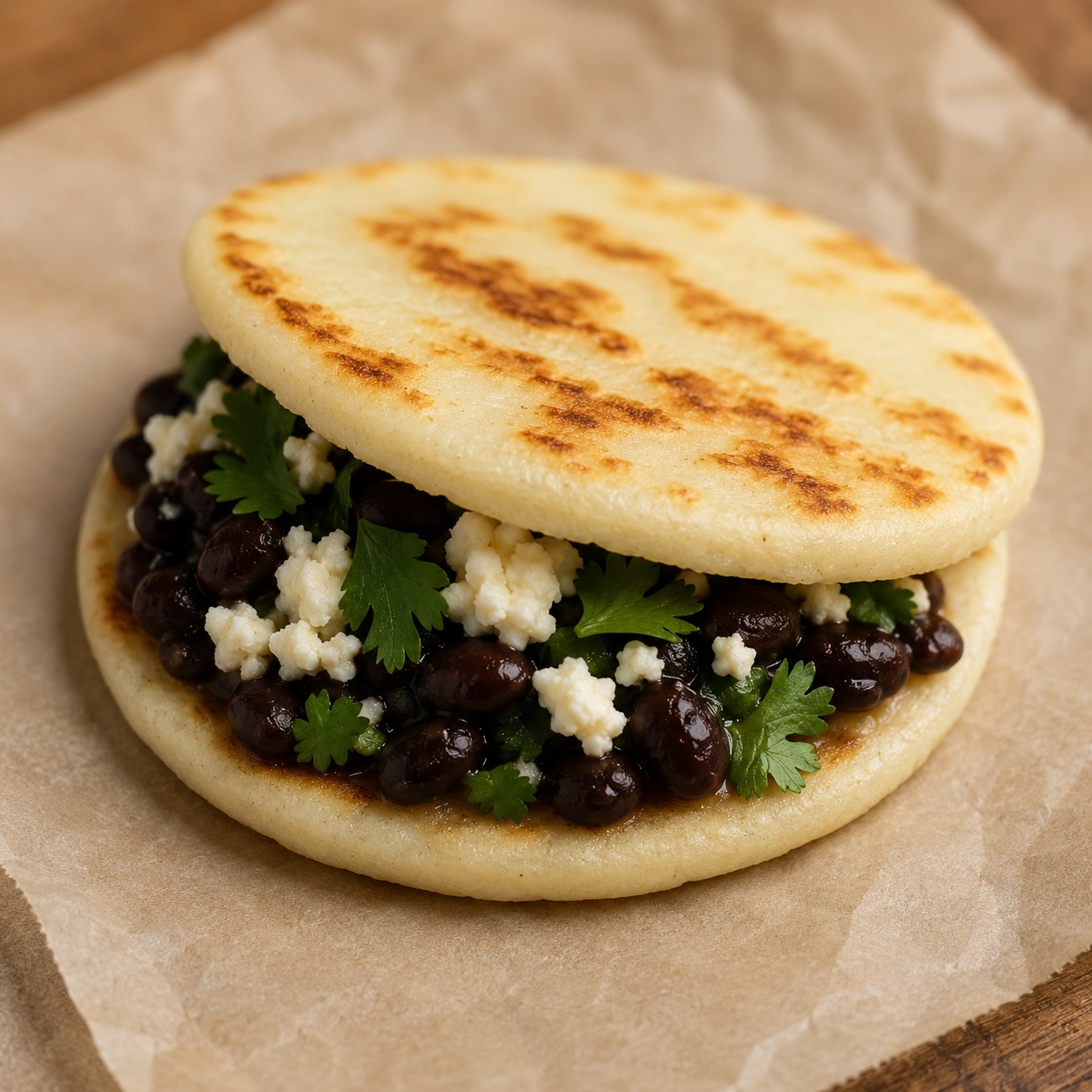 Queso Fresco and Black Bean Arepa Wrap — Gluten-Free On-the-Go