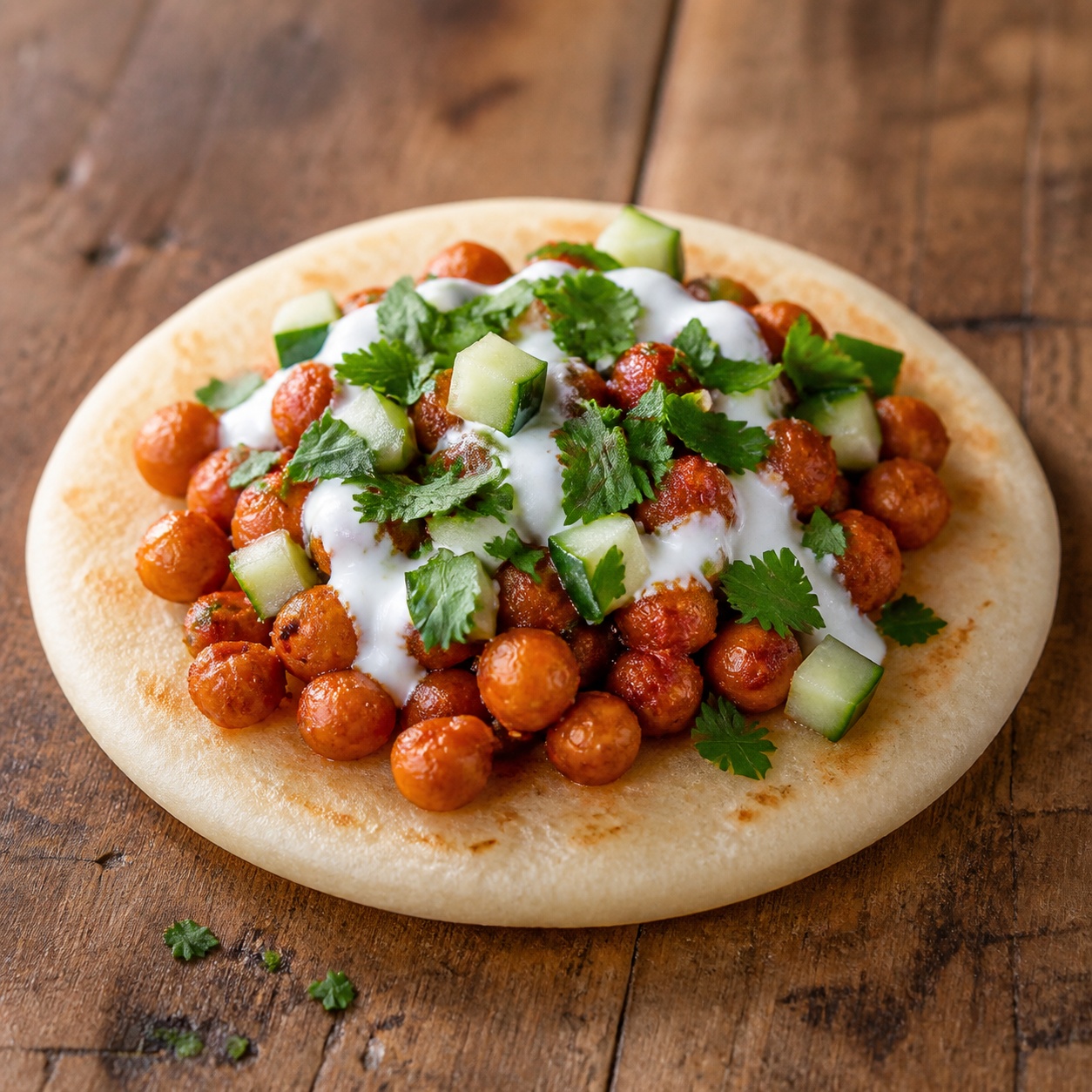 Harissa Chickpea Cucumber Arepa — gluten-free arepa recipe