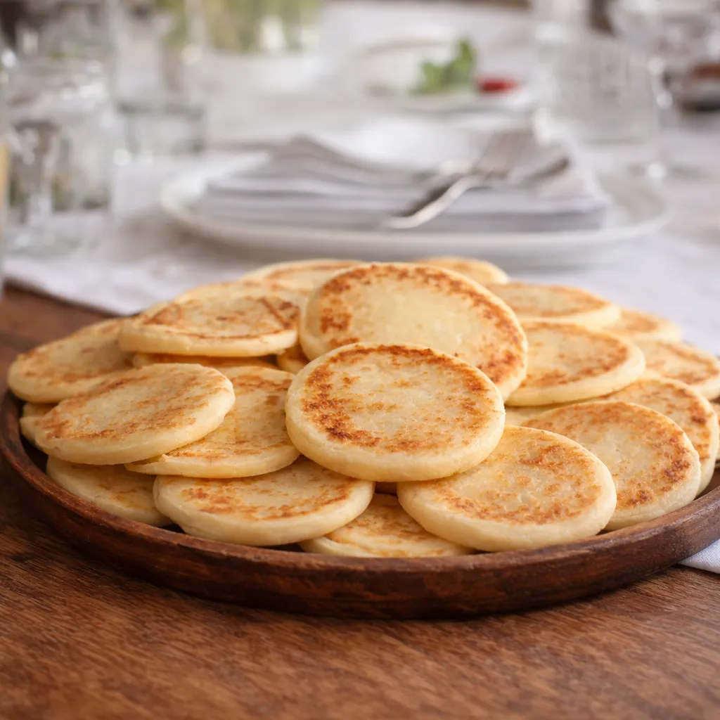 Multiple Zavor arepa packs arranged neatly on a clean warm wooden surface showing volume and authentic craft.