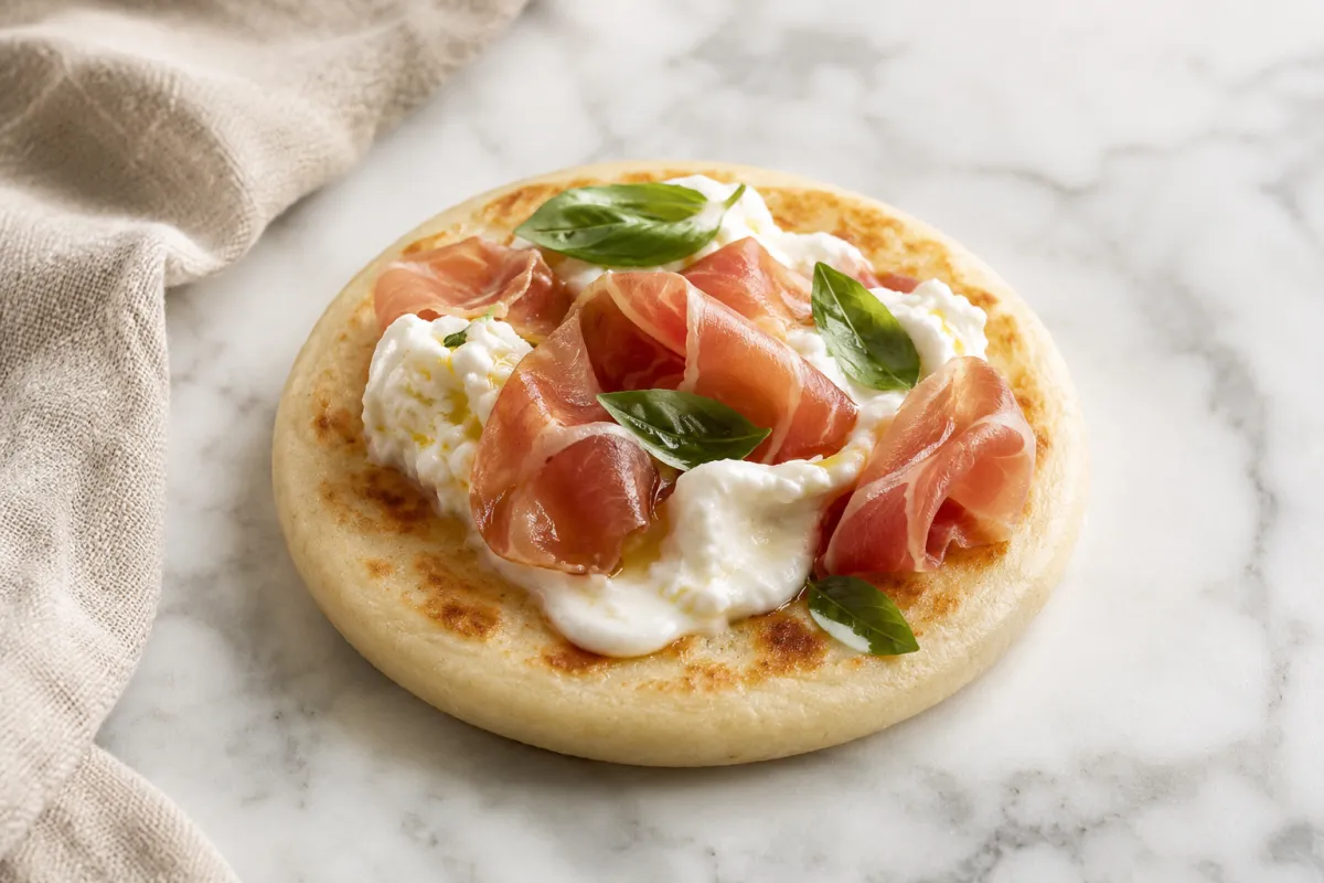 Burrata and Prosciutto Arepa — Italian Brunch in Minutes