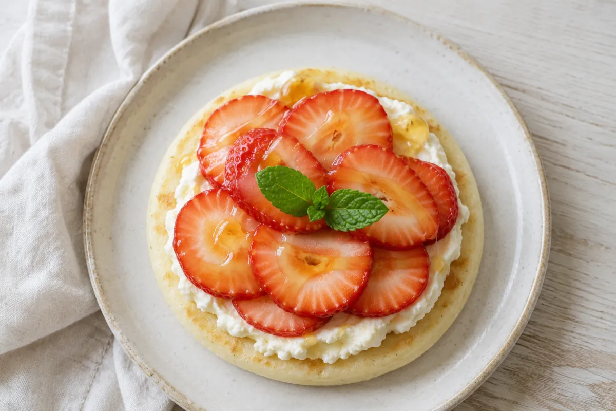 Honey Ricotta and Strawberry Arepa — Sweet Gluten-Free Brunch Idea