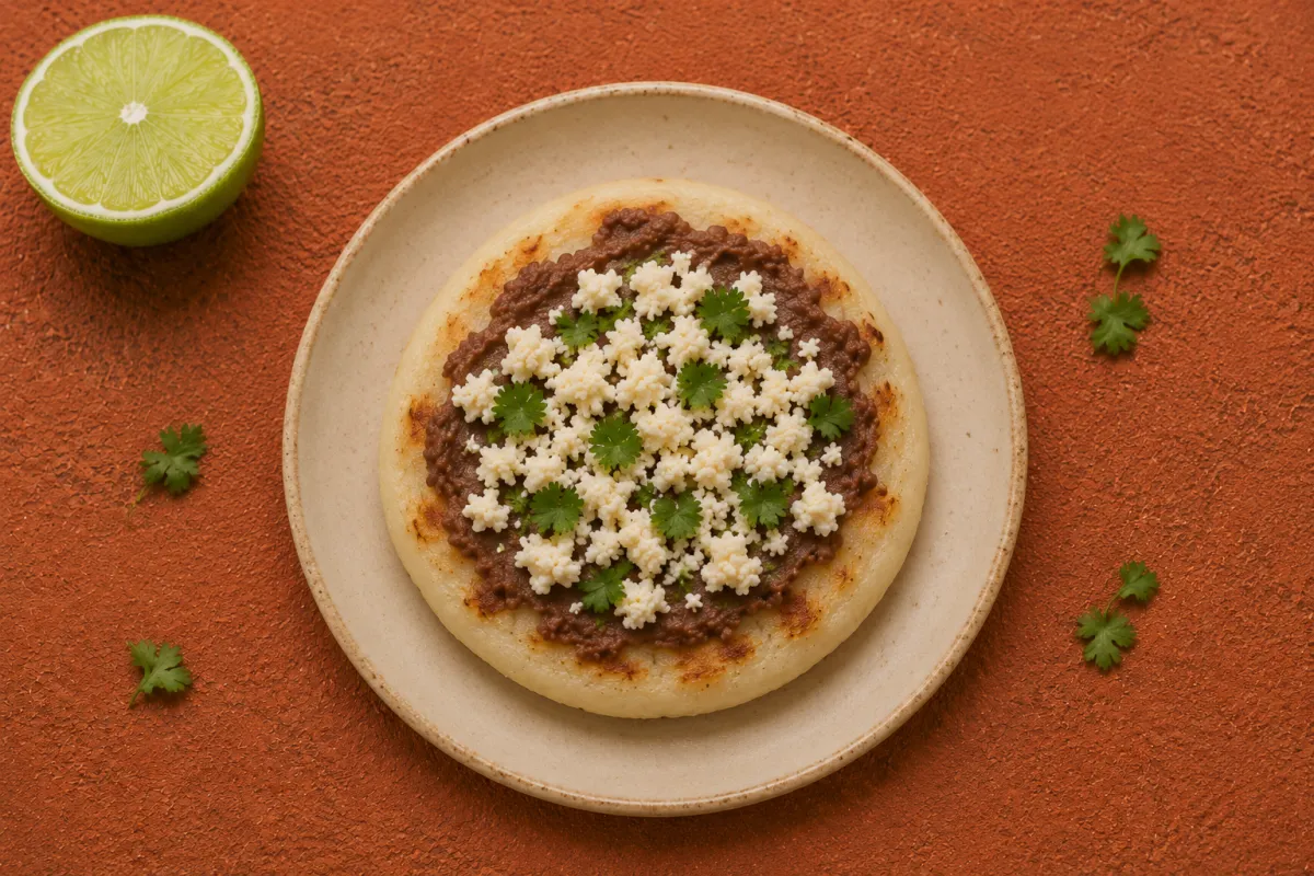 Refried Beans and Queso Fresco Arepa — Latin-Inspired Gluten-Free Breakfast