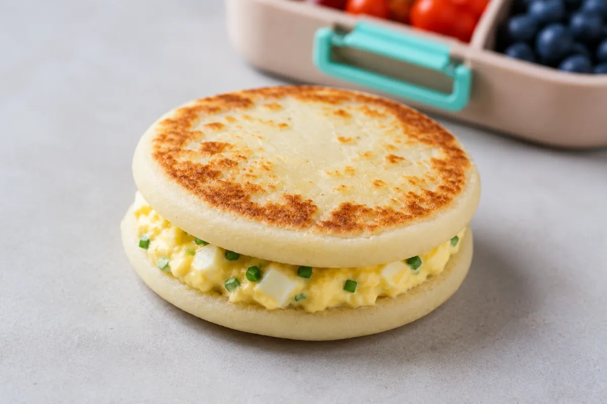 Egg Salad Arepa — Classic High-Protein Gluten-Free Lunchbox