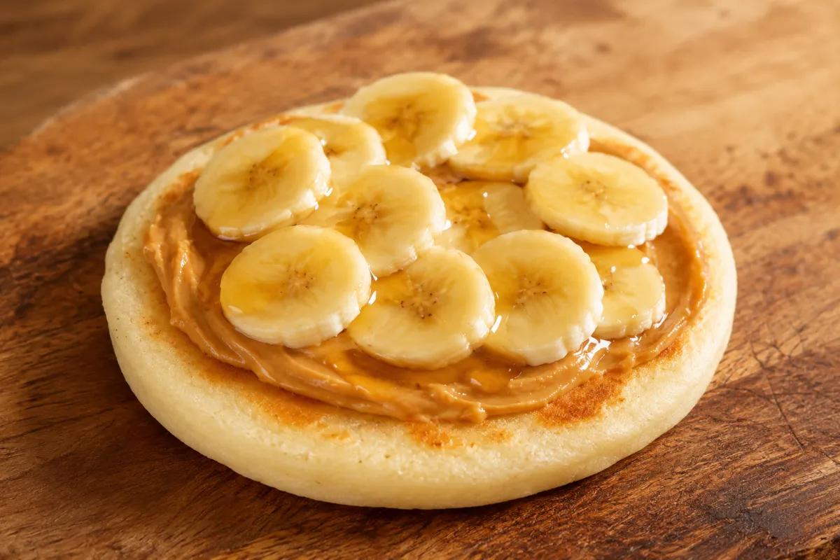 Peanut Butter and Banana Arepa — Easy After-School Snack for Kids