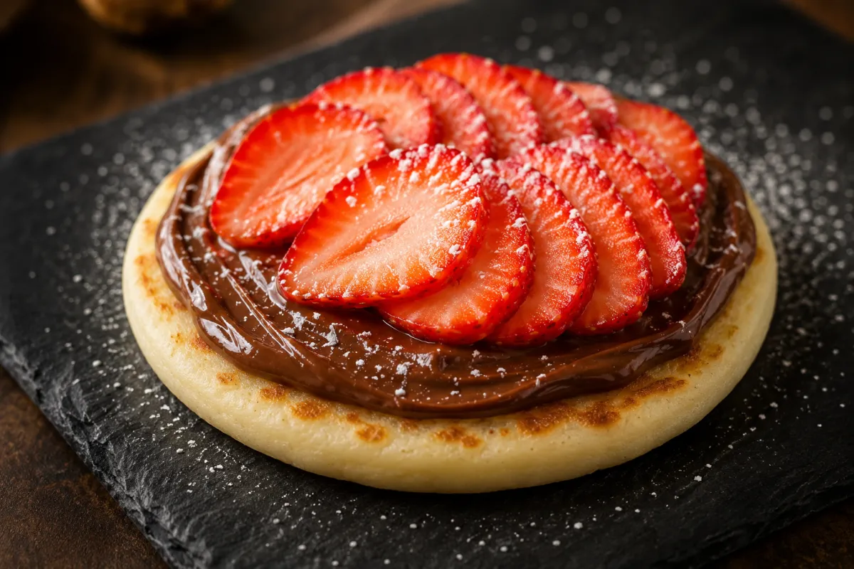 Nutella and Strawberry Arepa — Sweet After-School Treat That Feels Like Dessert