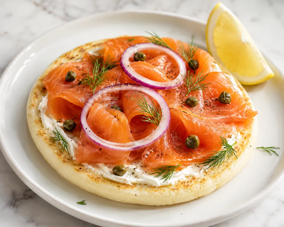Smoked Salmon and Cream Cheese Arepa — An Elevated Gluten-Free On-the-Go Lunch