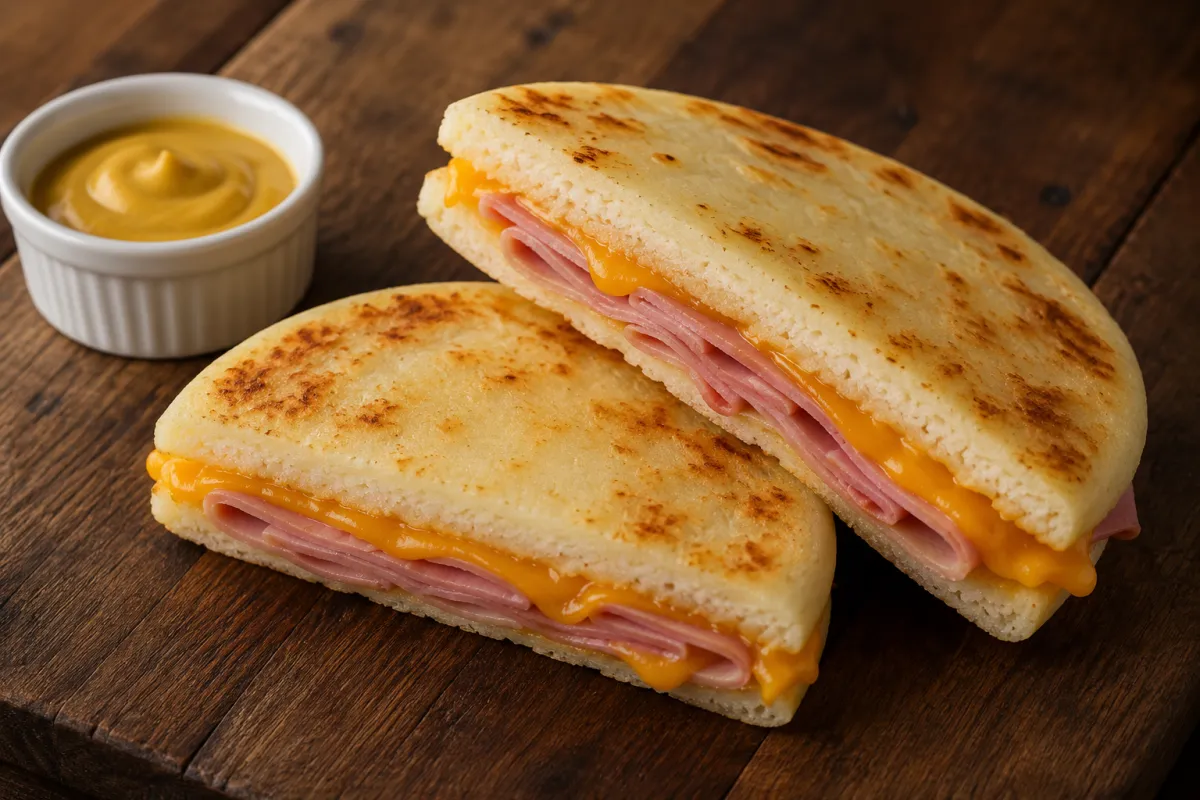 Ham and Cheddar Arepa Sandwich — A Simple Gluten-Free Grab-and-Go Lunch