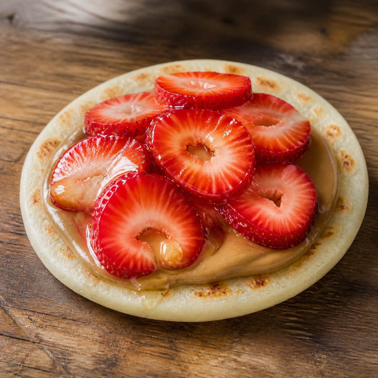 Strawberry Sunflower Butter Arepa — gluten-free arepa recipe