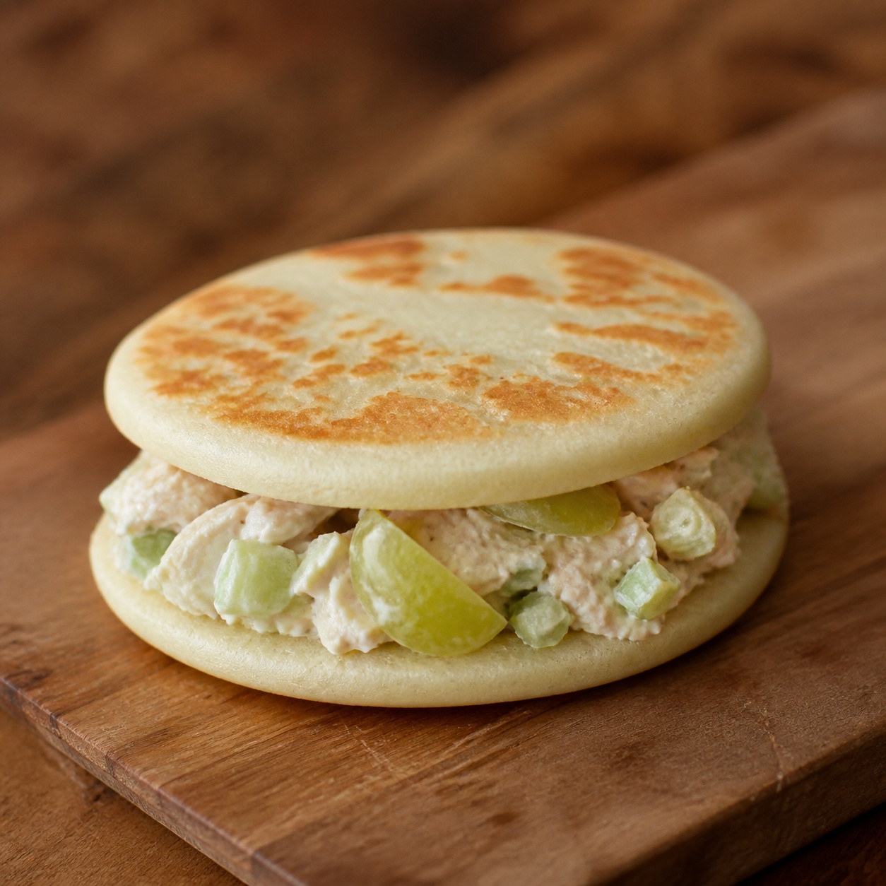 Chicken Salad and Grape Arepa Sandwich — gluten-free arepa recipe