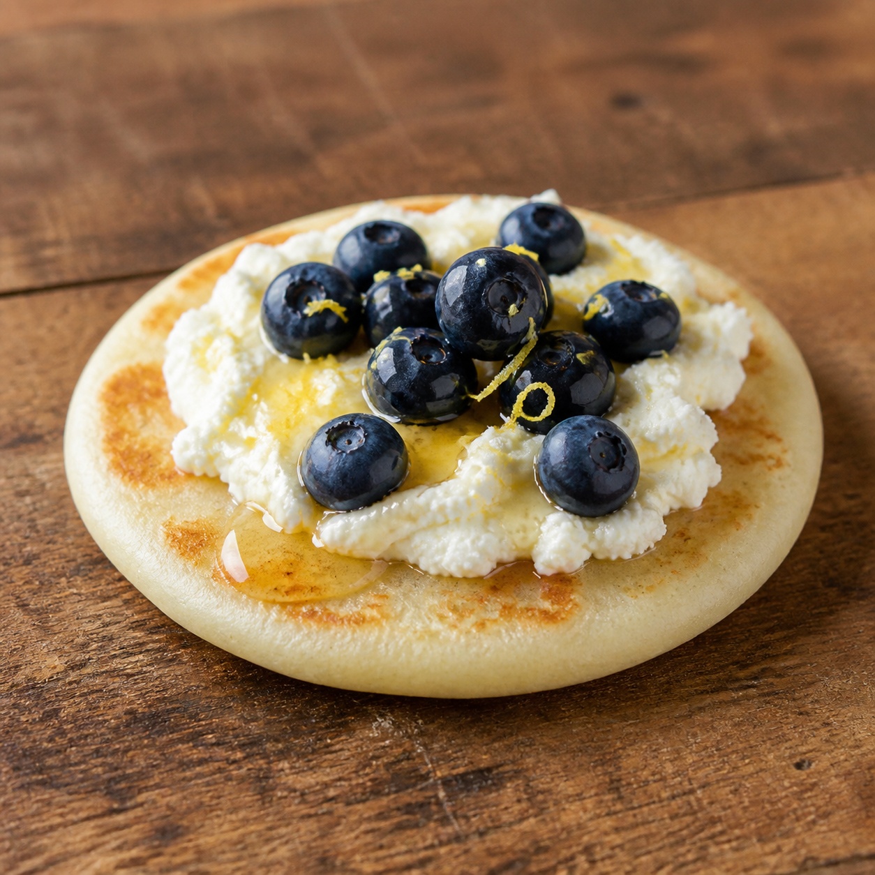 Blueberry Lemon Ricotta Arepa — gluten-free arepa recipe