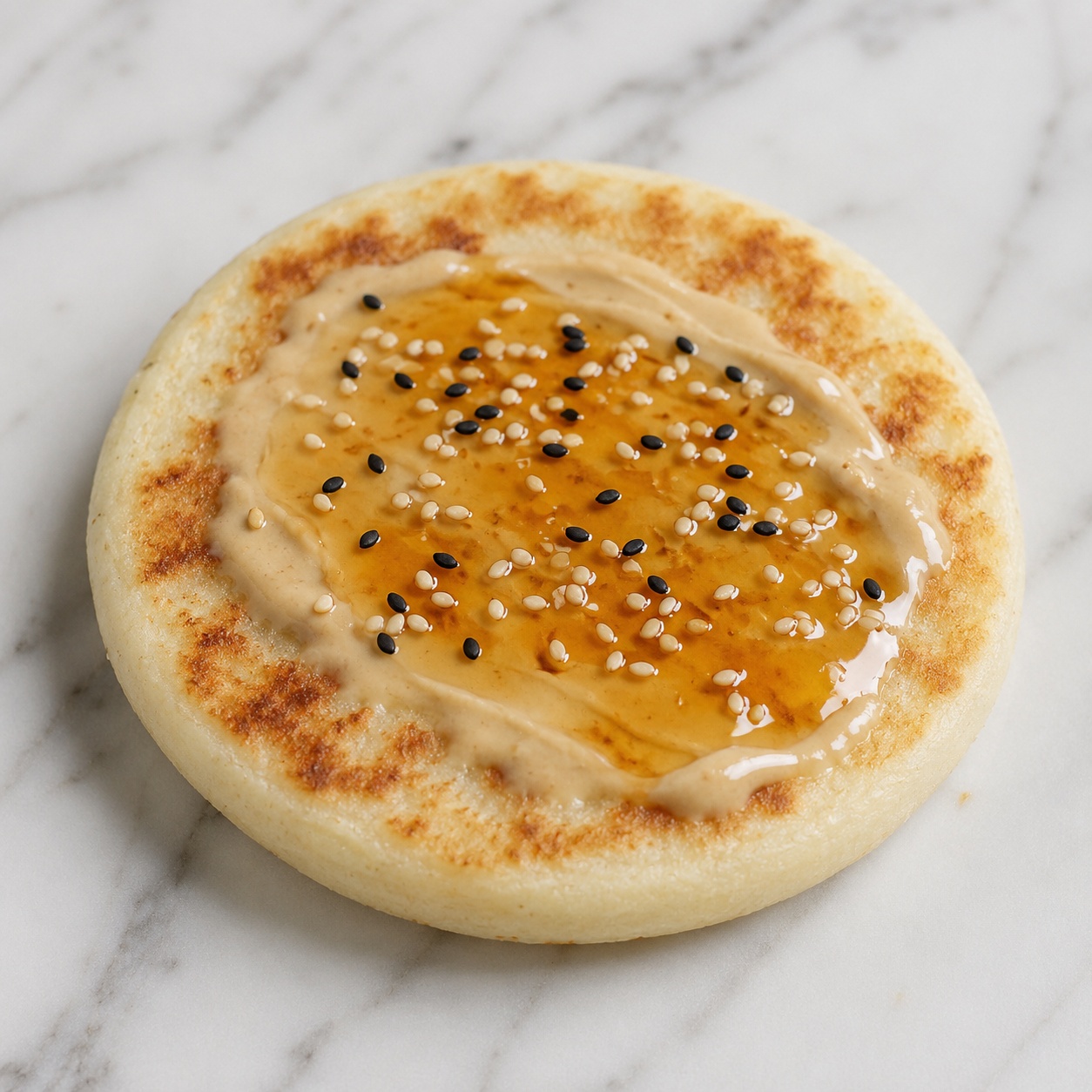 Tahini and Honey Arepa — Nutritious After-School Snack