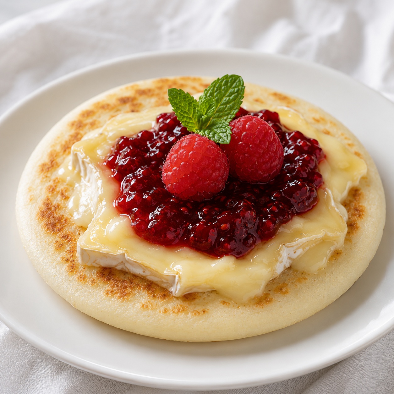 Brie and Raspberry Jam Arepa — Elegant Gluten-Free Brunch
