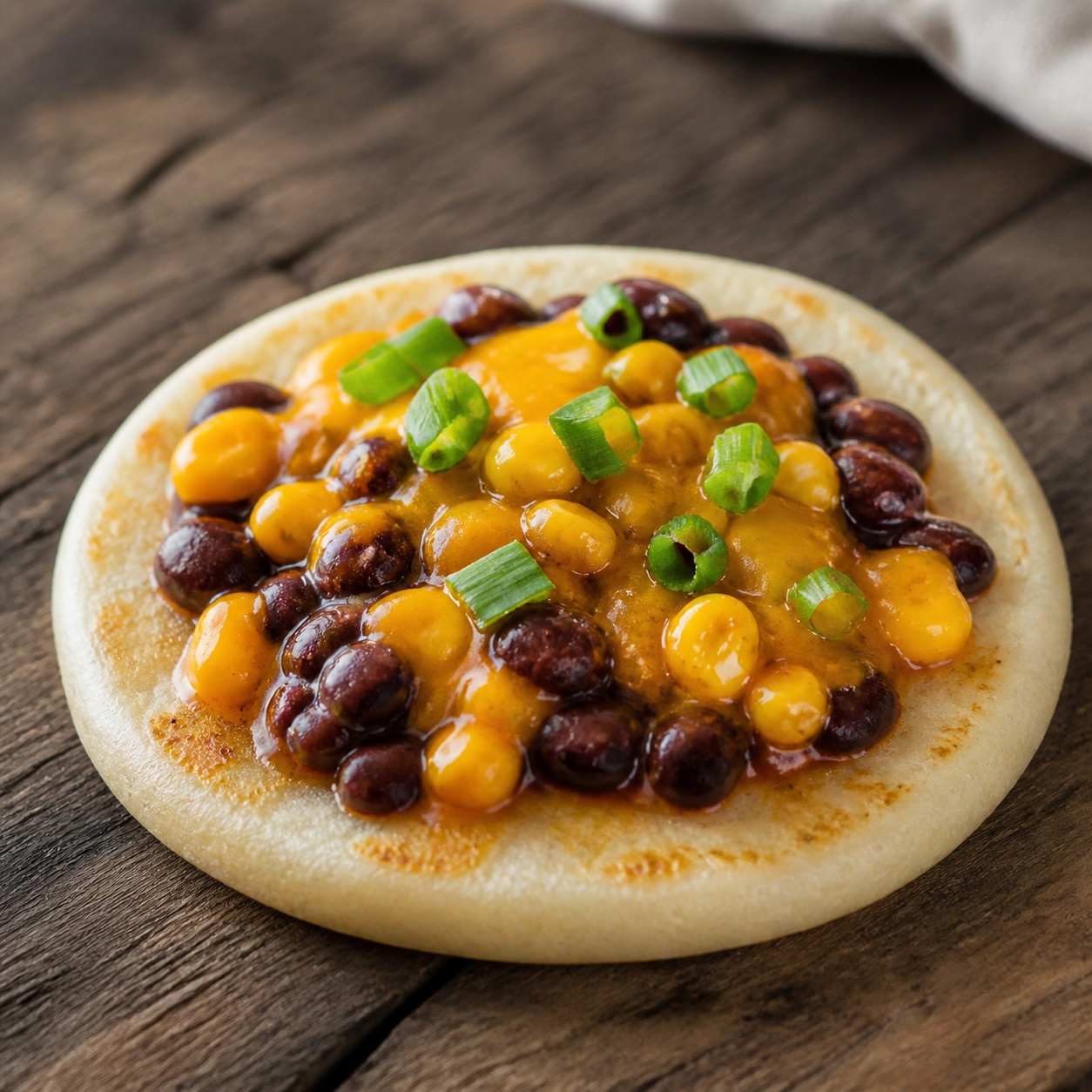 BBQ Black Bean Corn Arepa — gluten-free arepa recipe