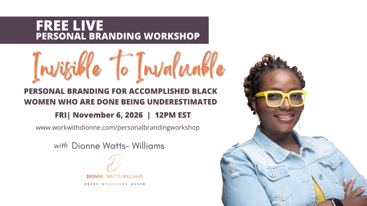 Free Live Personal Branding Workshop