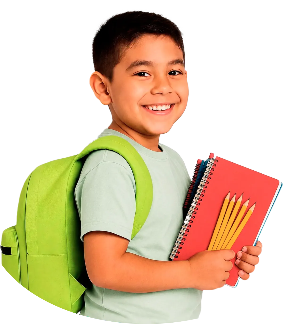 Niño con mochila