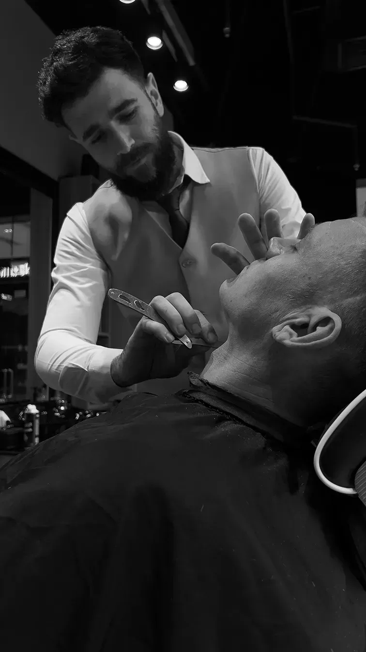 Image Shows A Beard Shave At me&bondok Executive Barbers