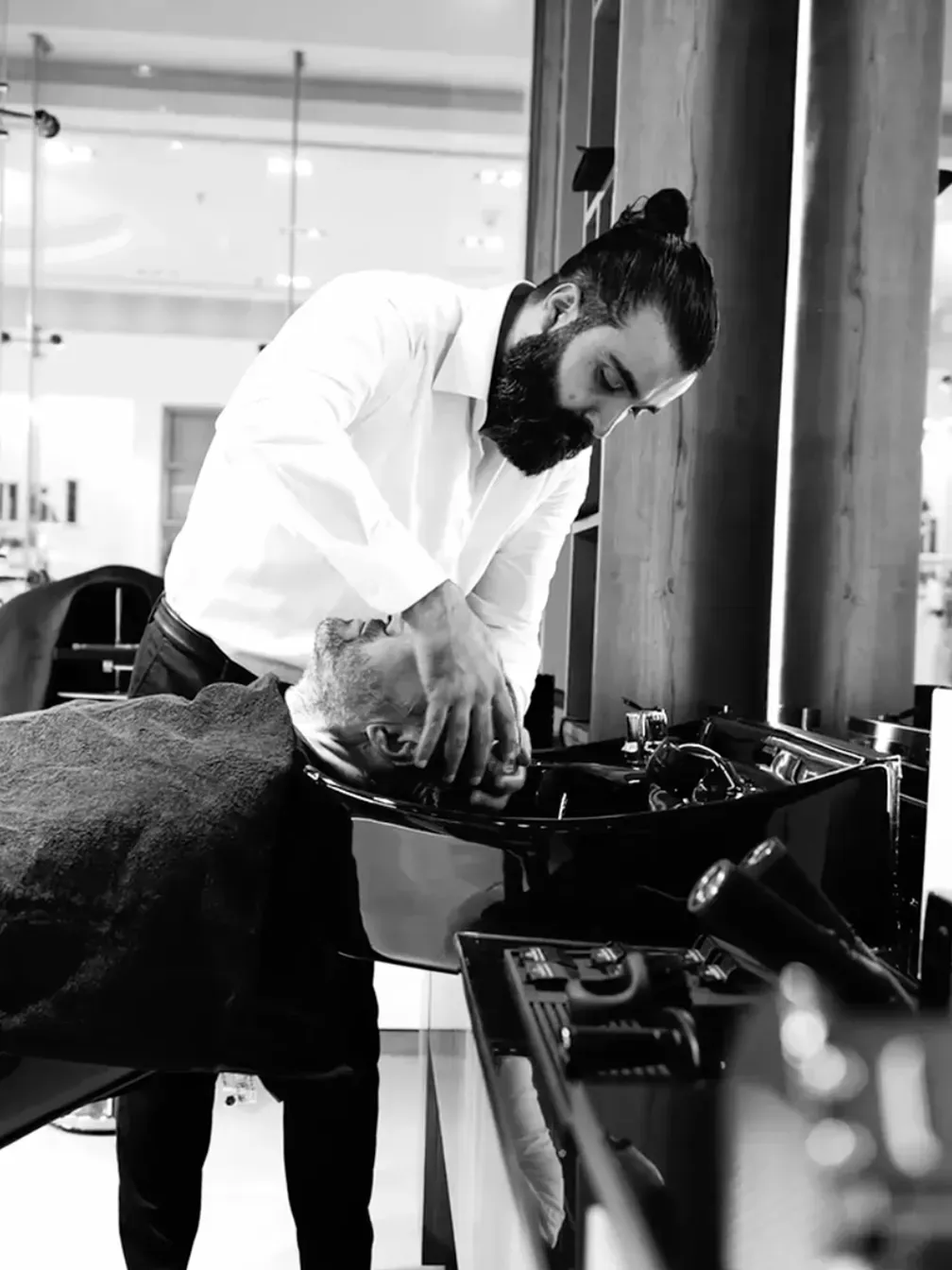 Image Shows A Hair Treatment At me&bondok Executive Barbers