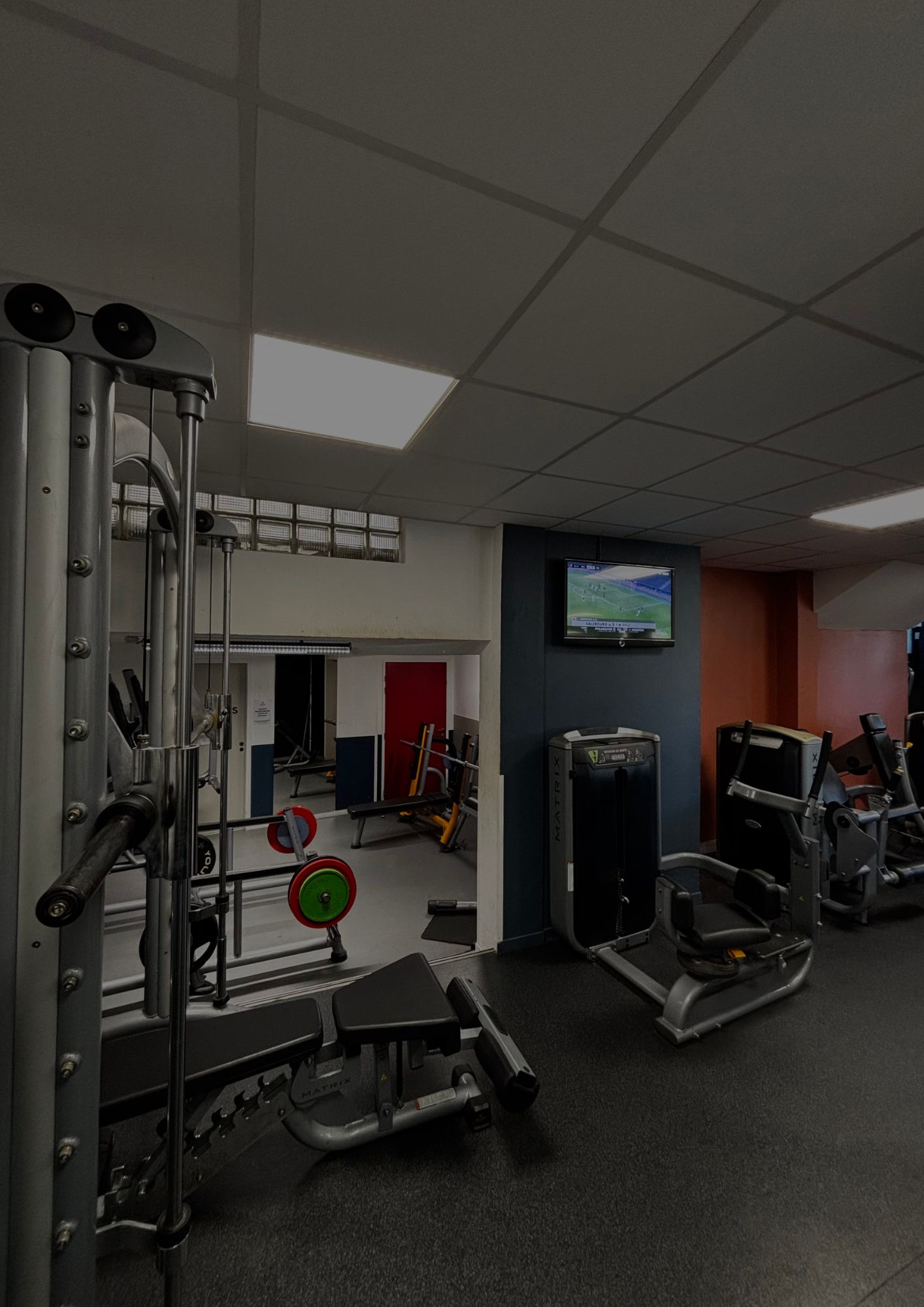 Zone cardio et musculation premium, équipements modernes, ambiance élégante