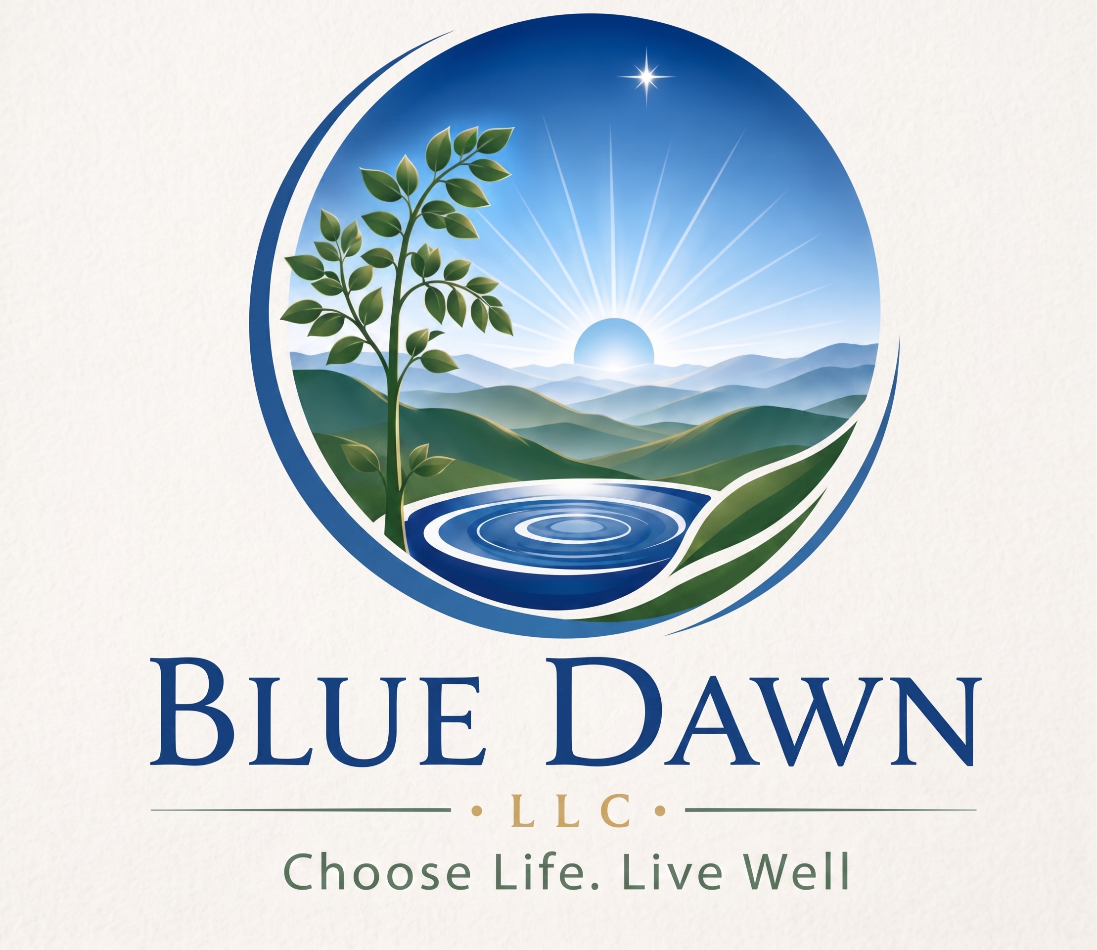 Blue Dawn LLC Logo - Premium Moringa Wellness Products