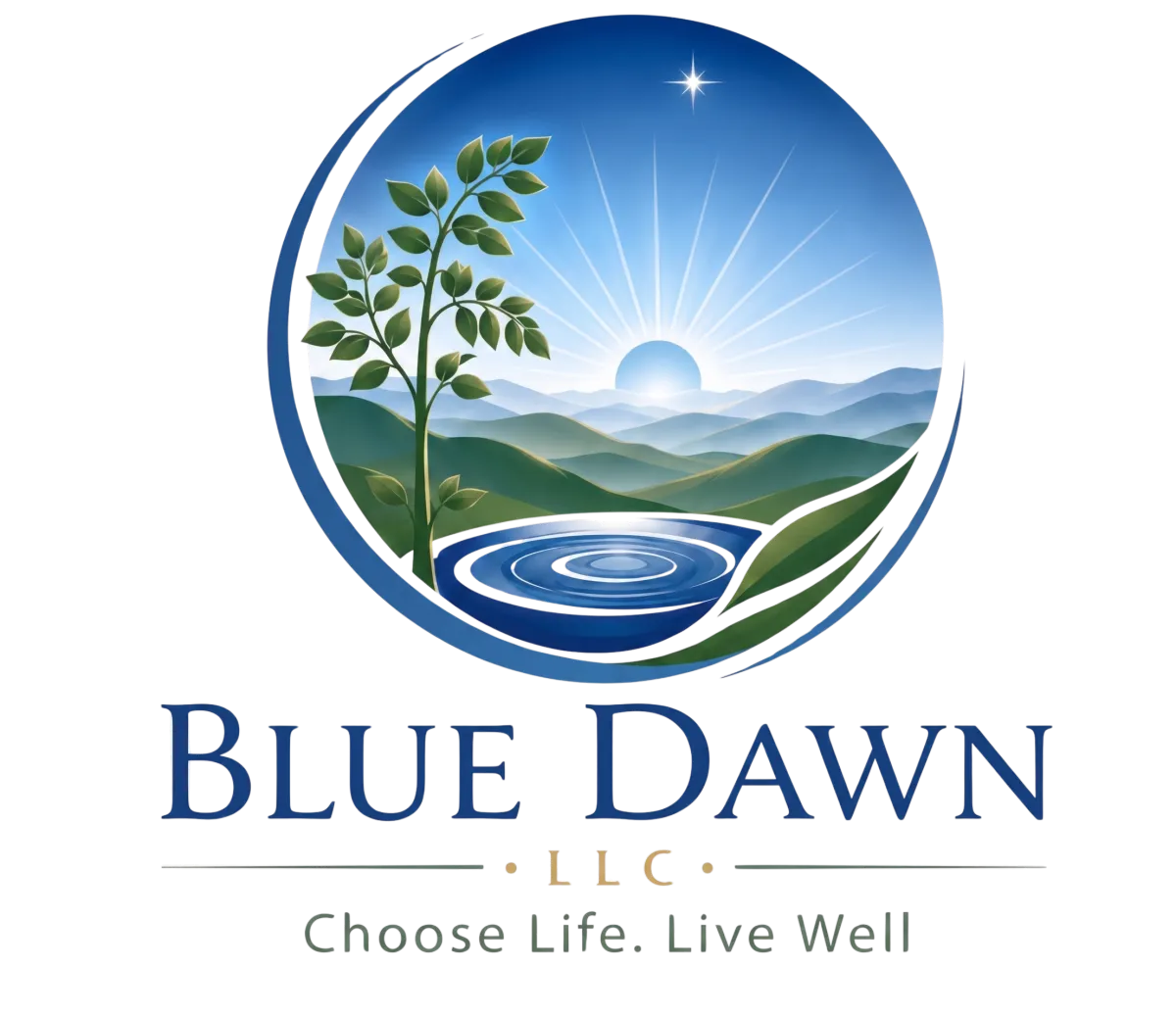 Blue Dawn LLC Logo - Premium Moringa Wellness Products