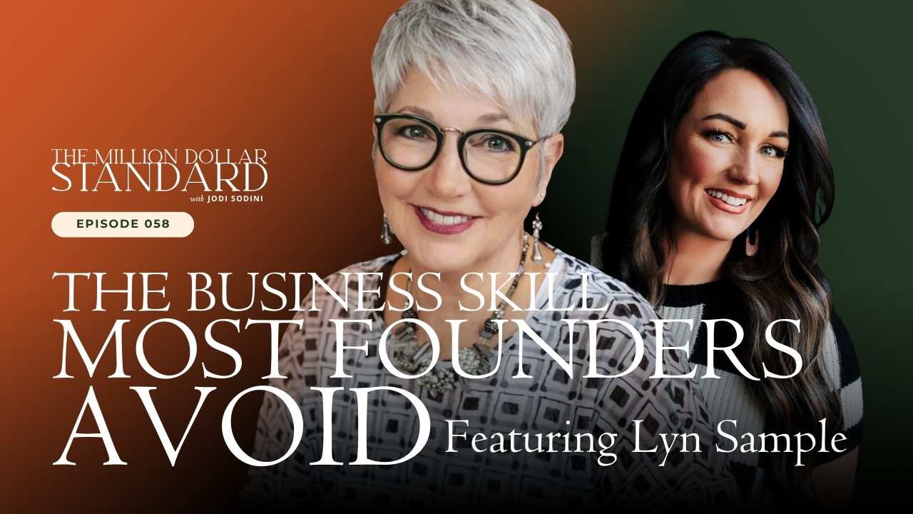 million dollar standard, leadership and marketing, sustainable business growth, founder identity, money management for founders, business decision making