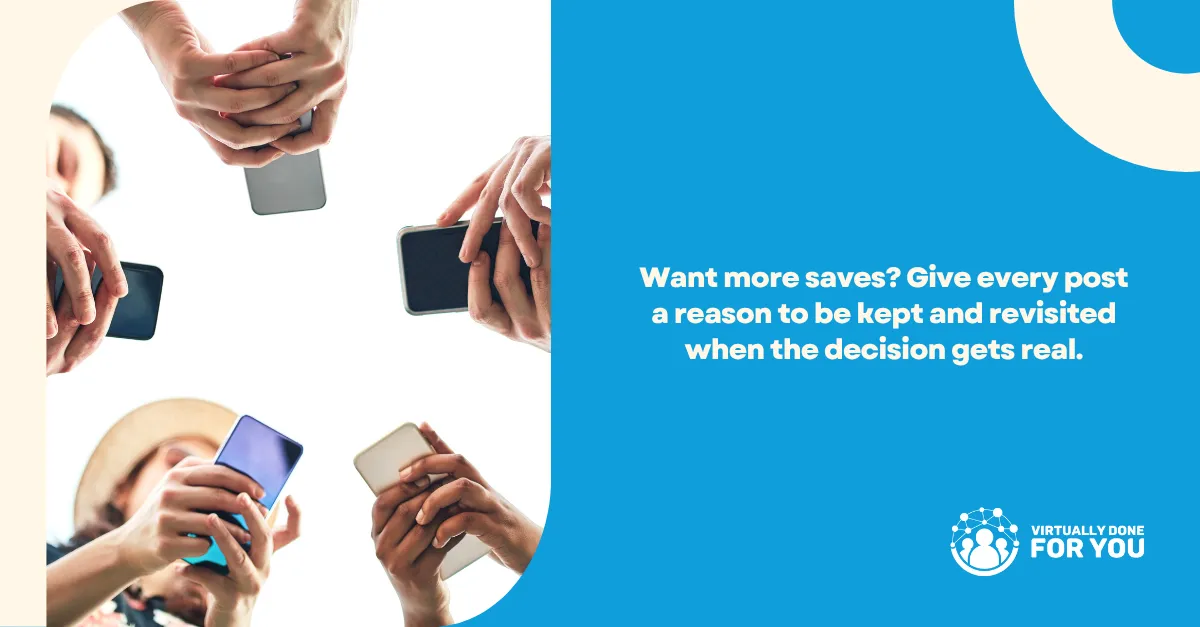 What Makes a LinkedIn Post Worth Saving? | Virtually Done For You | Andrea Viernes