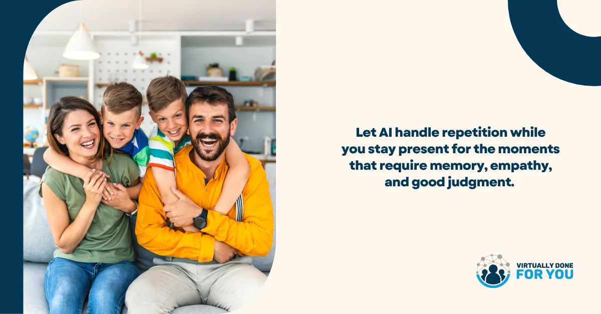 What to Automate and What to Keep Human in an AI-Powered Journey   | Virtually Done For You | Andrea Viernes