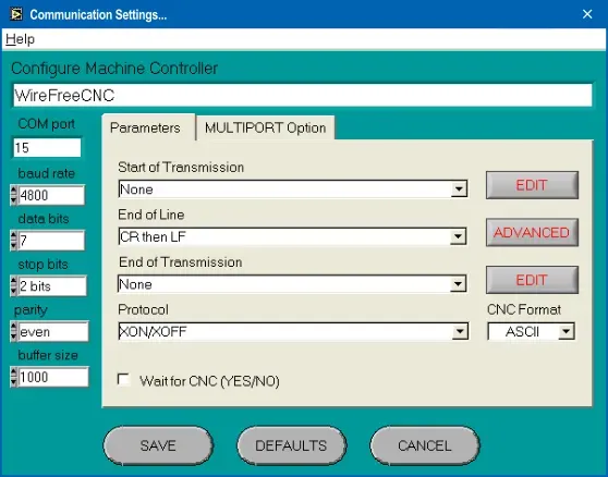 Machine Link - Machine communication settings overview