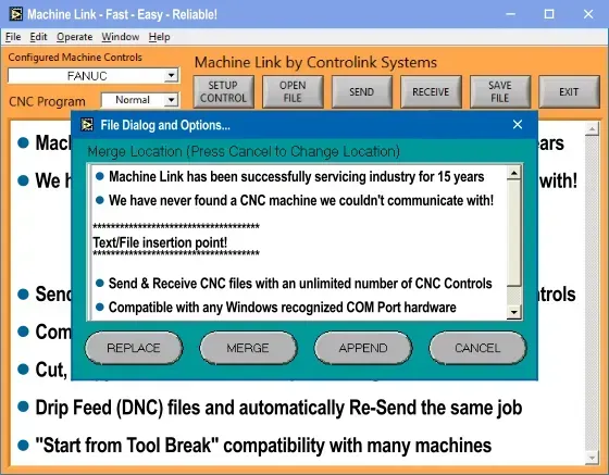 Replace, Merge, or Append text easily with Machine Link.