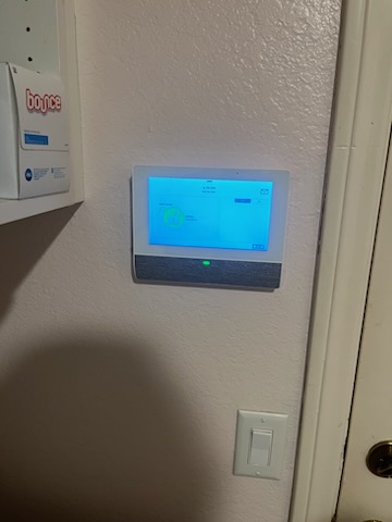 Installed Qolsys Alarm Touchscreen