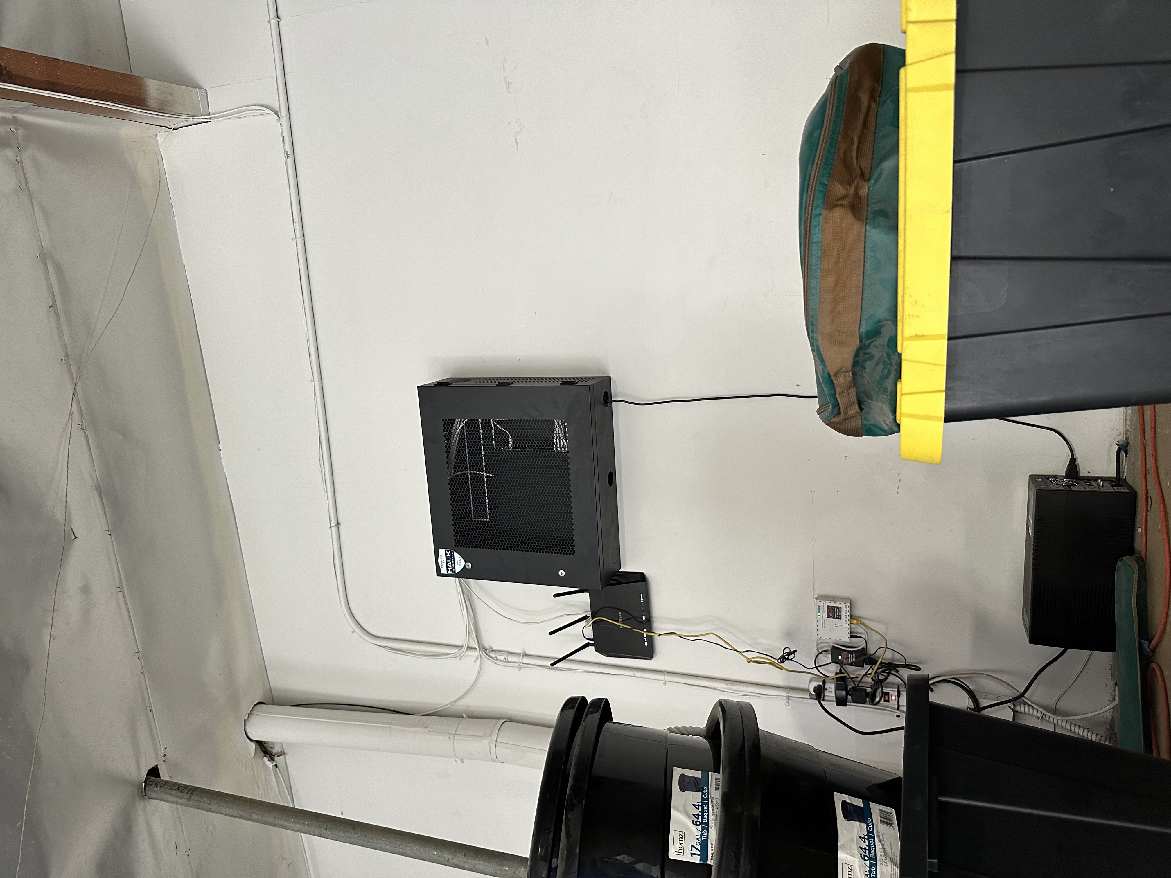 wall mounted lock box recorder installation