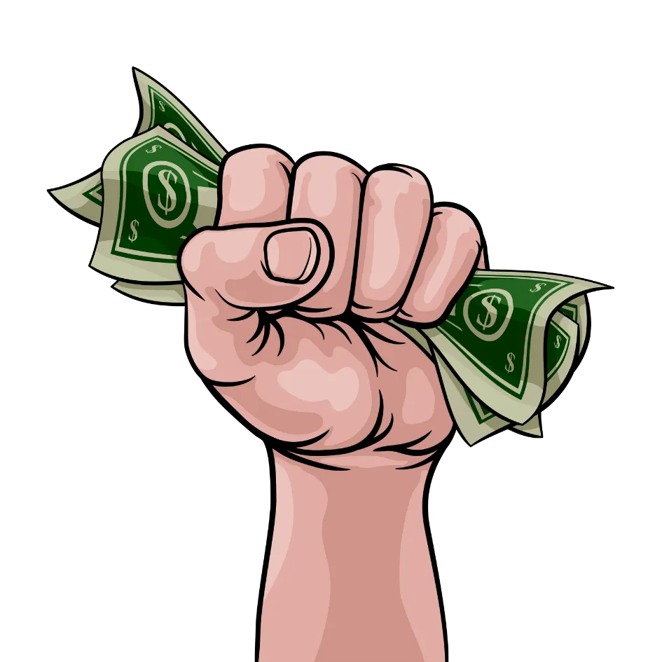 fistful of money graphic