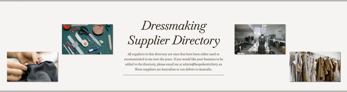 Dressmaking Suppliers Directory