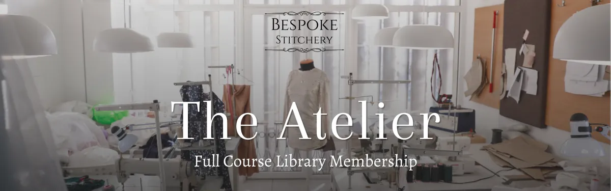 Learn dressmaking, pattern making and design with Bespoke Stitchery The Atelier full course library membership