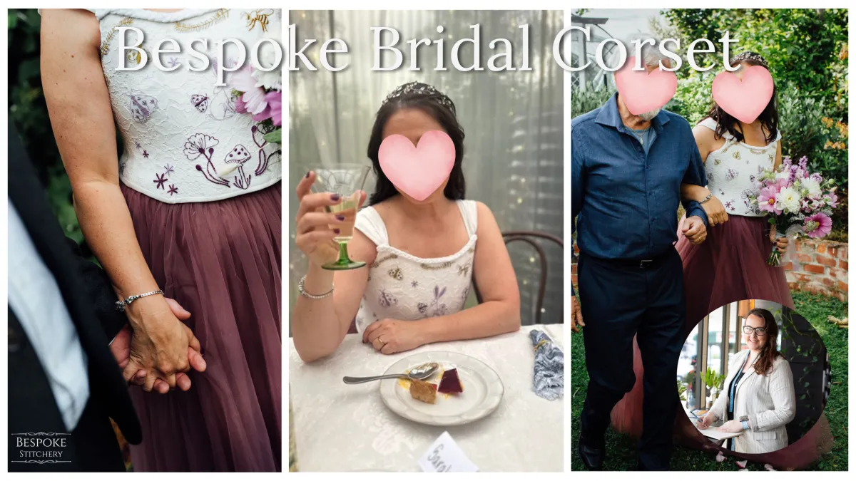 Erin's custom bridal corset