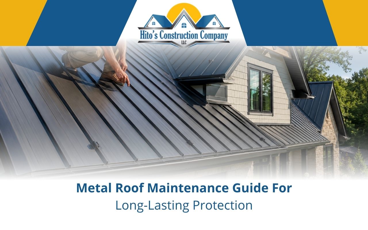 Metal roof maintenance inspection for a strong home roof