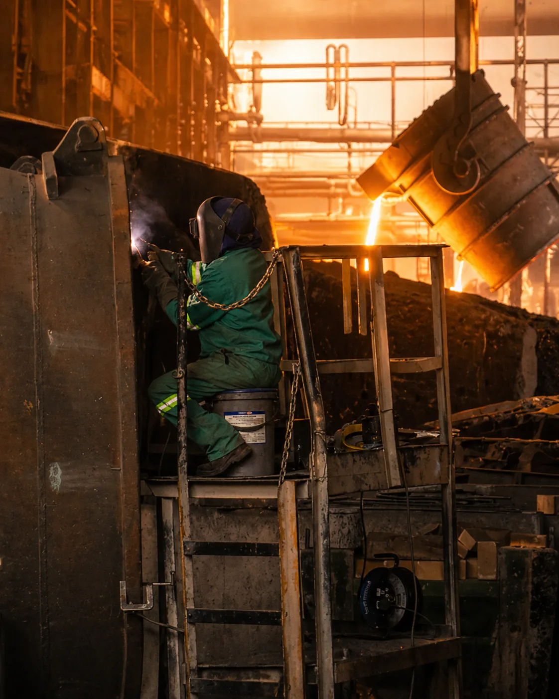 Industrial manufacturing facility interior