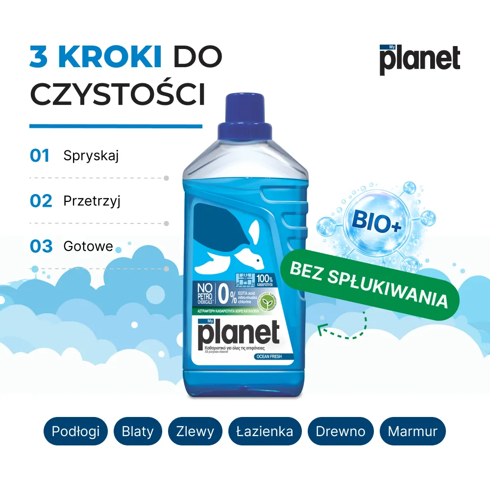 MY PLANET UNIWERSALNY PŁYN CZYSZCZĄCY OCEAN FRESH 1000ML – Image 4