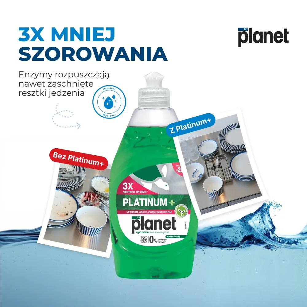 MY PLANET PŁYN DO MYCIA NACZYŃ DO TRUDNYCH ZABRUDZEŃ PLATINUM+ – Image 5