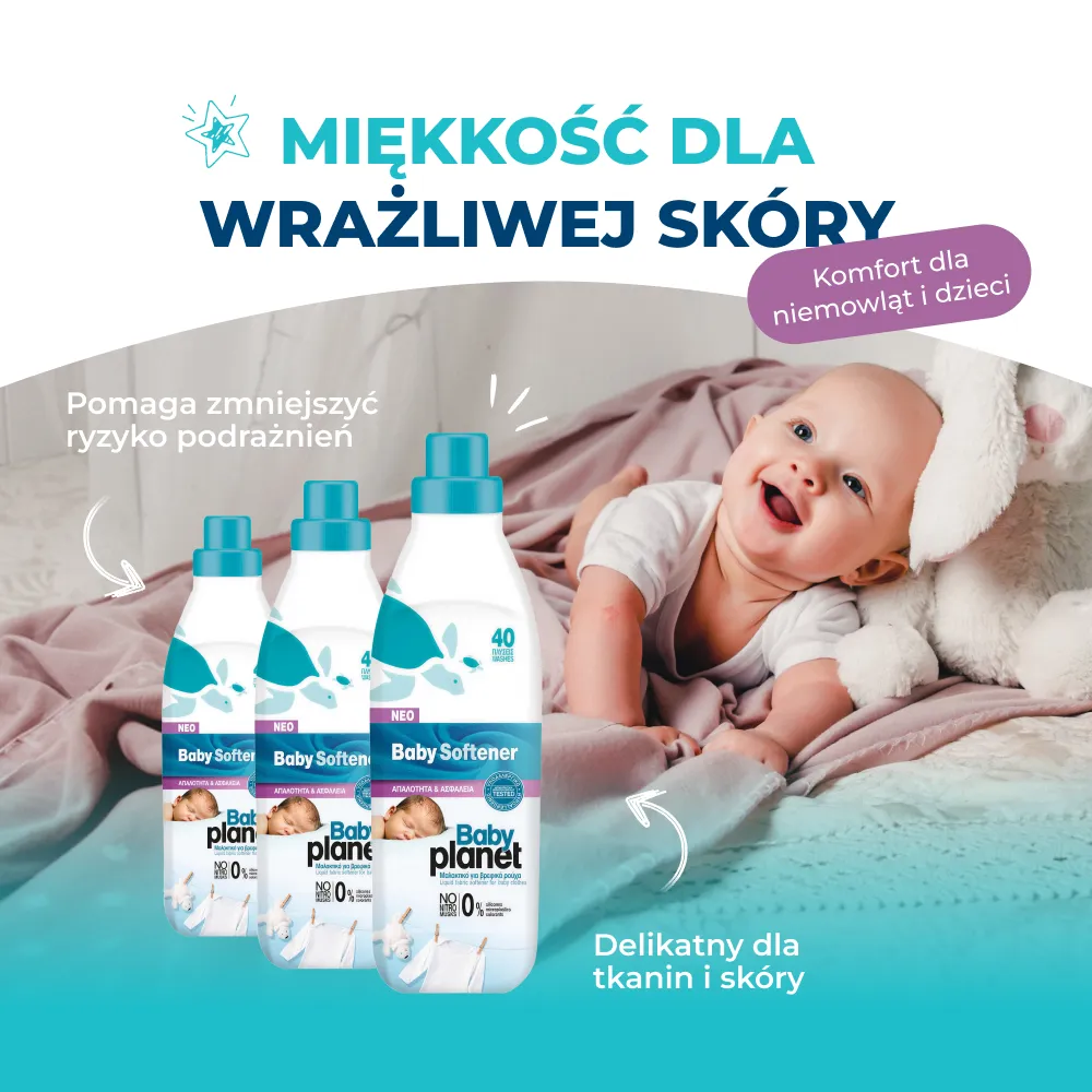 BABY PLANET HIPOALERGICZNY SKONCENTROWANY PŁYN DO PŁUKANIA UBRANEK OD PIERWSZYCH DNI ŻYCIA 900ML – Image 6