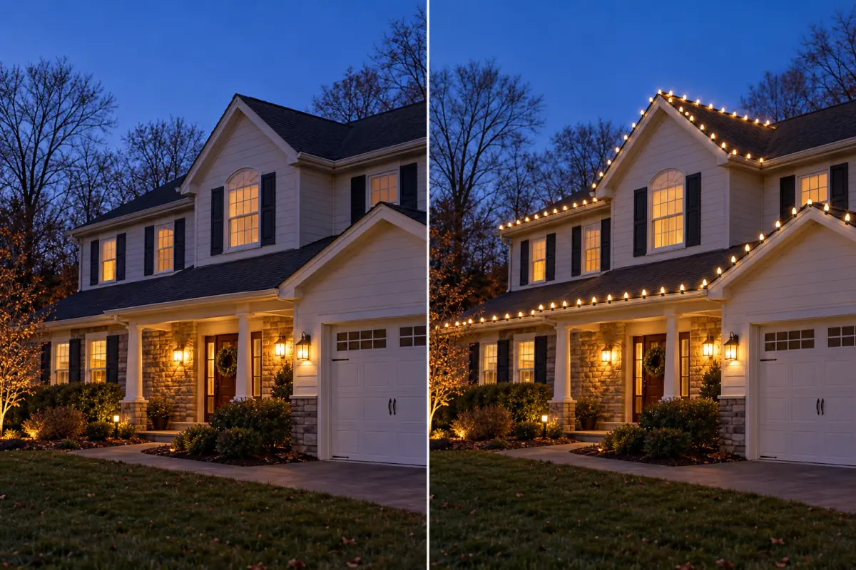 Christmas Light Installation