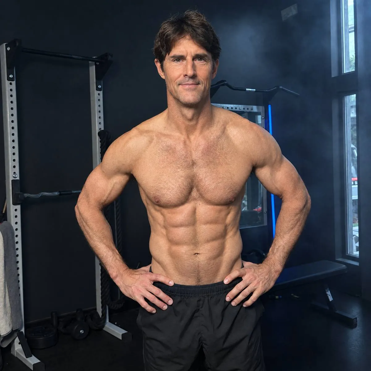Athletic physical presence and structured posture