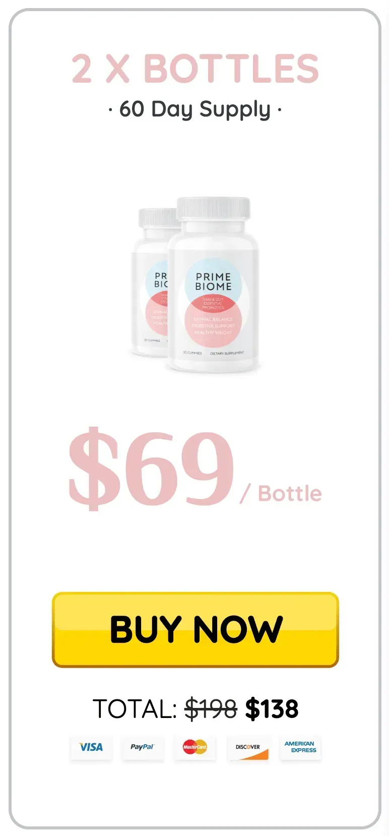 primebiome 2 bottle