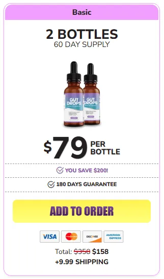gut drops 2 bottles price