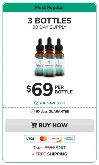 echofree 3 bottles price