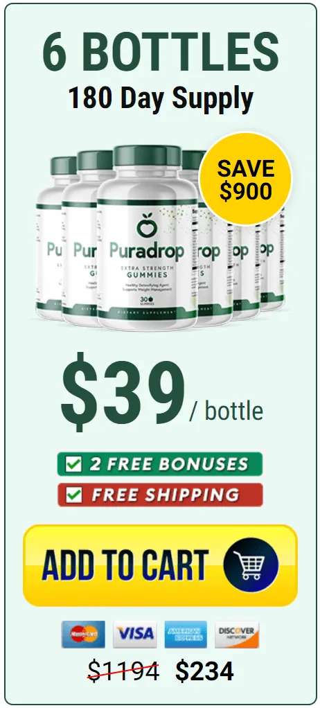 Puradrop 6 bottle