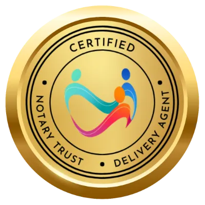 Certified Notary Trust Delivery Agent Badge