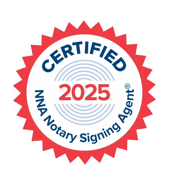 Certified NNA Notary Signing Agent 2025 Badge