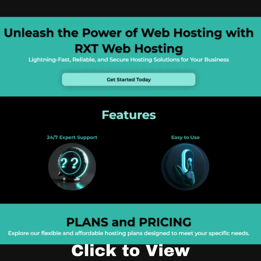 RXT Web Hosting Sample Site