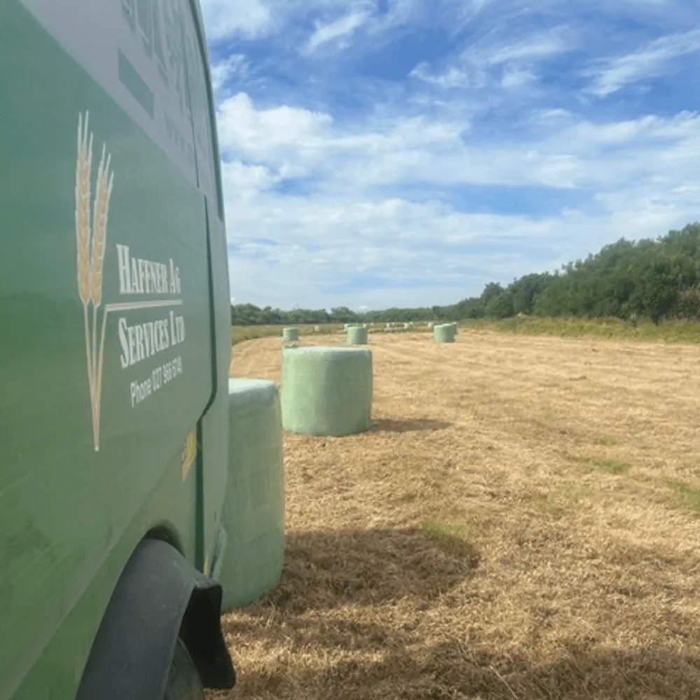 silage bale wrapping Canterbury farm baling services Selwyn